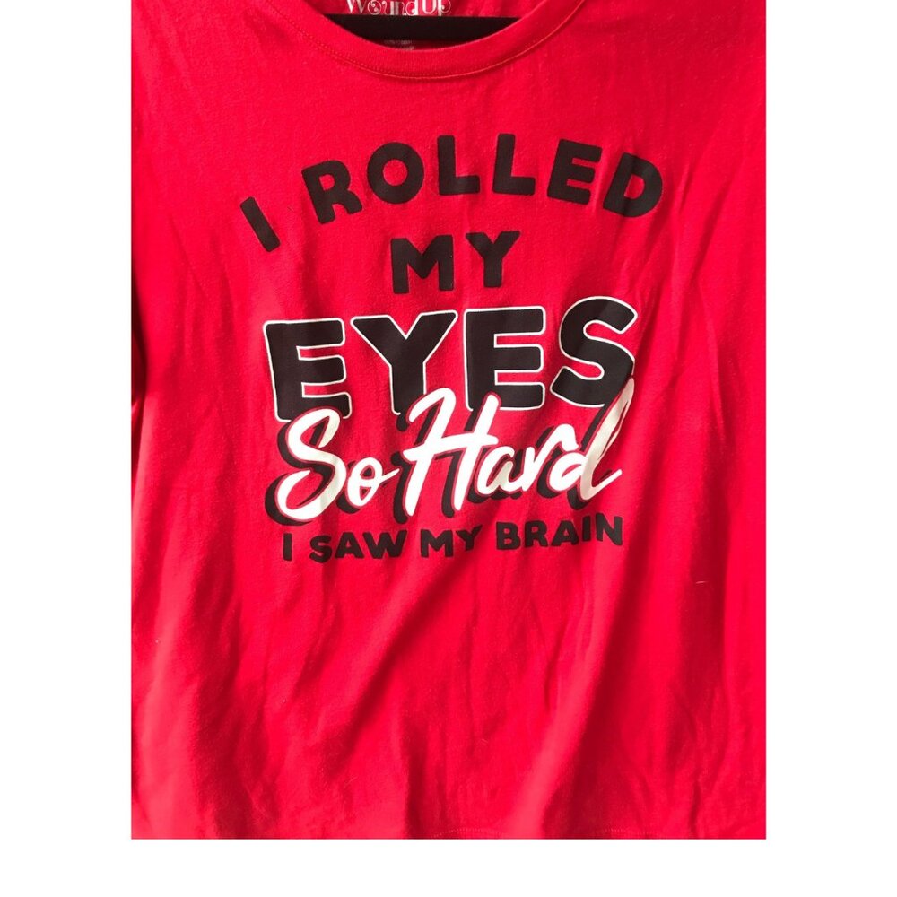 Wound Up Humorous Red Tee Shirt Sz 12 NWOT